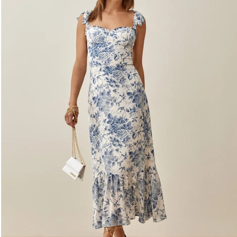Reformation Nikita Dress in Pompadour